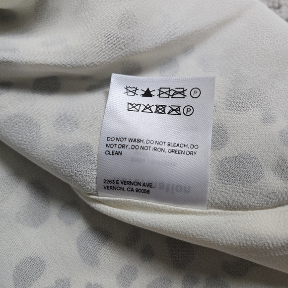 Reformation Elle Mini Dress Black White Ocelot Animal Print Smocked Puff Sleeves - Picture 12 of 14